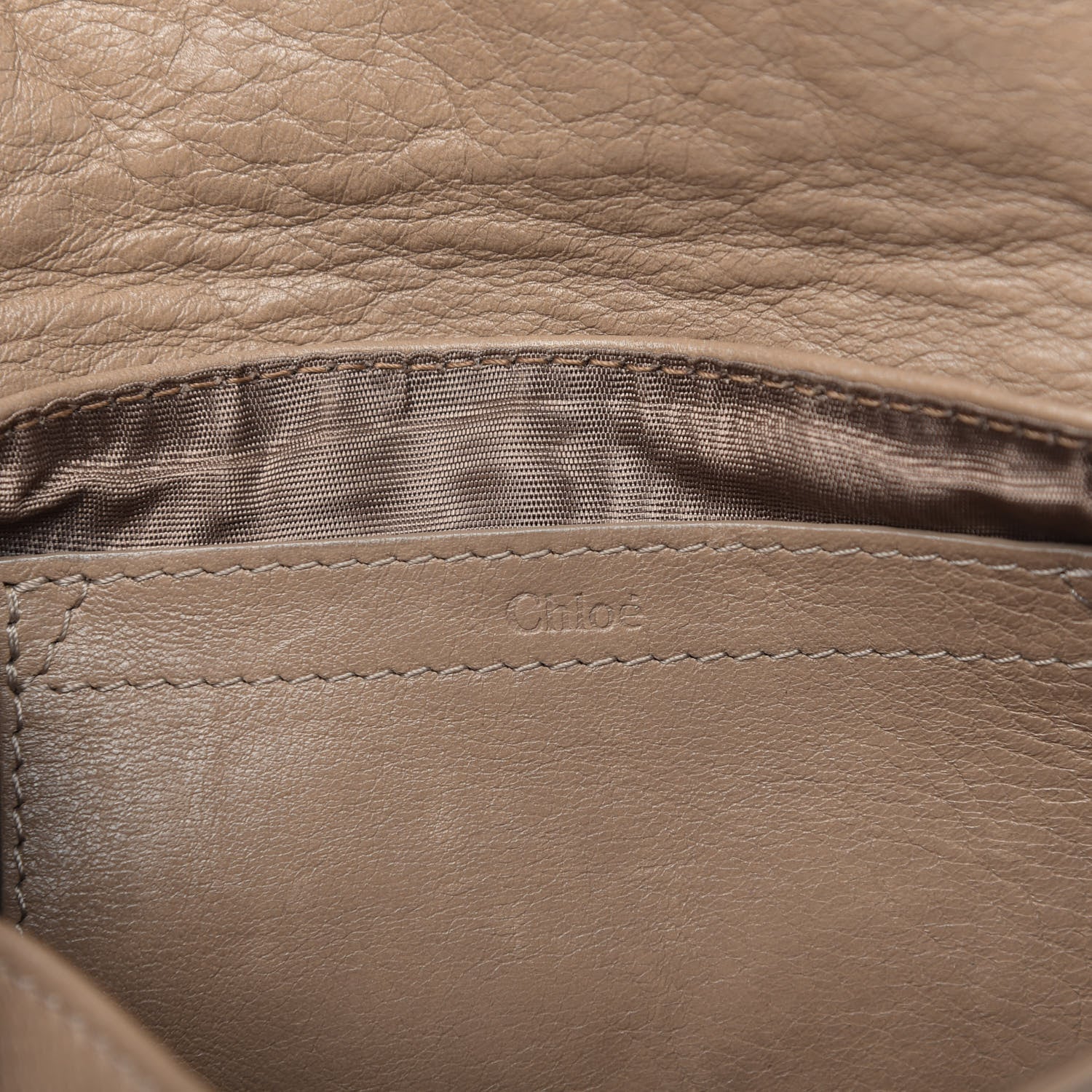 Chloe Calfskin Lily Crossbody Shoulder Bag Beige 7 of 12