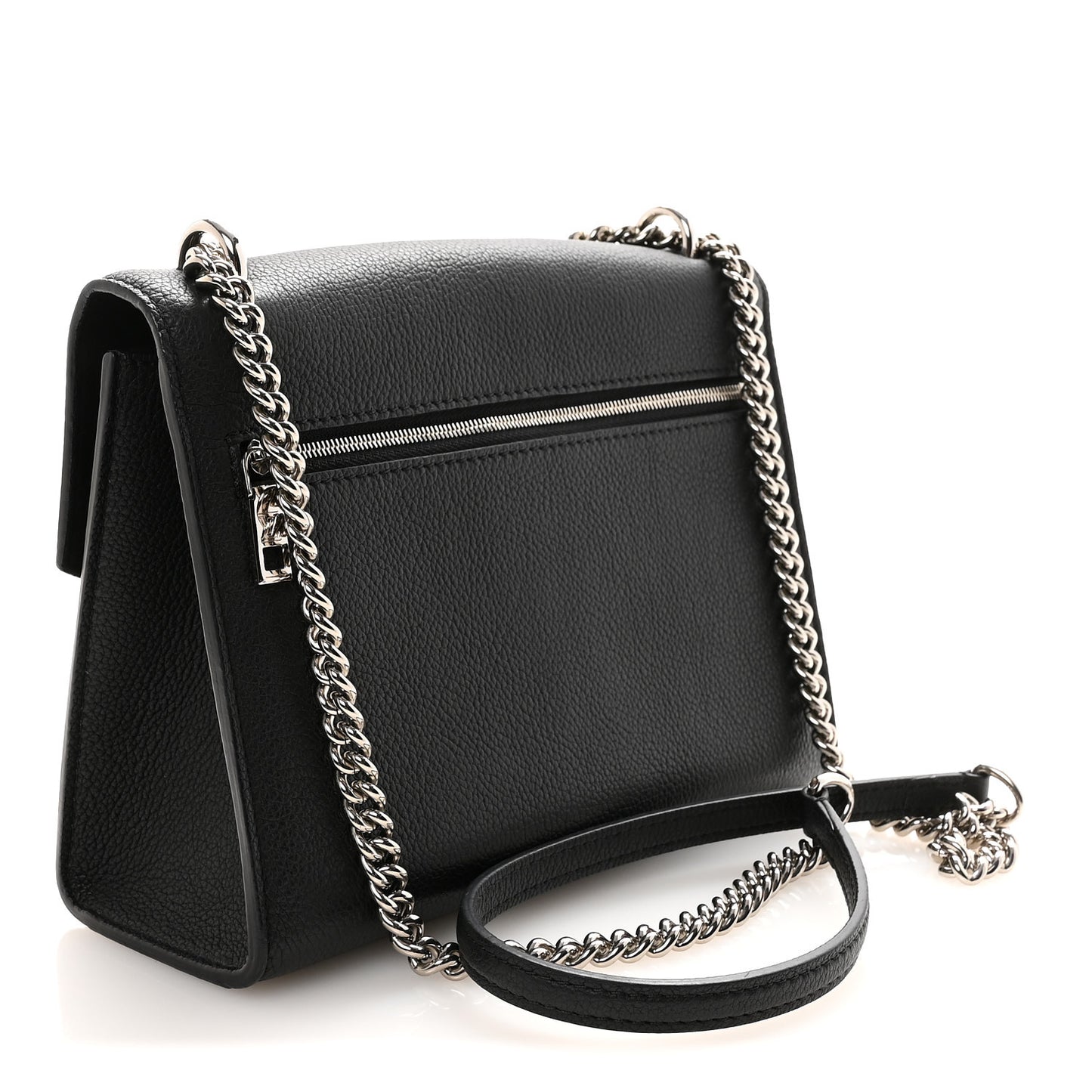 Soft Calfskin My Lockme Chain Bag BB Black