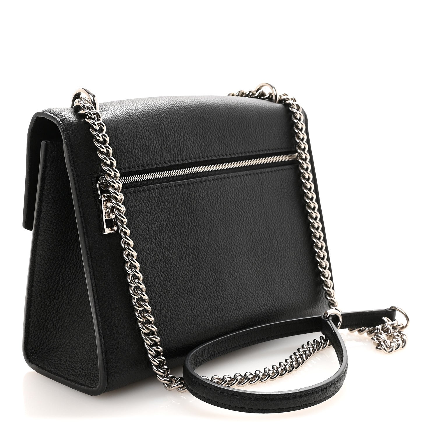 Louis Vuitton Soft Calfskin My Lockme Chain Bag BB Black 3 of 9