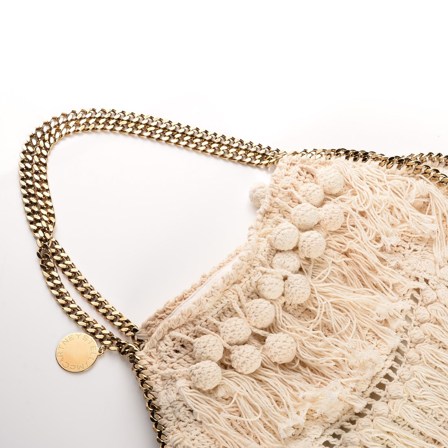 Crochet Falabella Tote Egg White