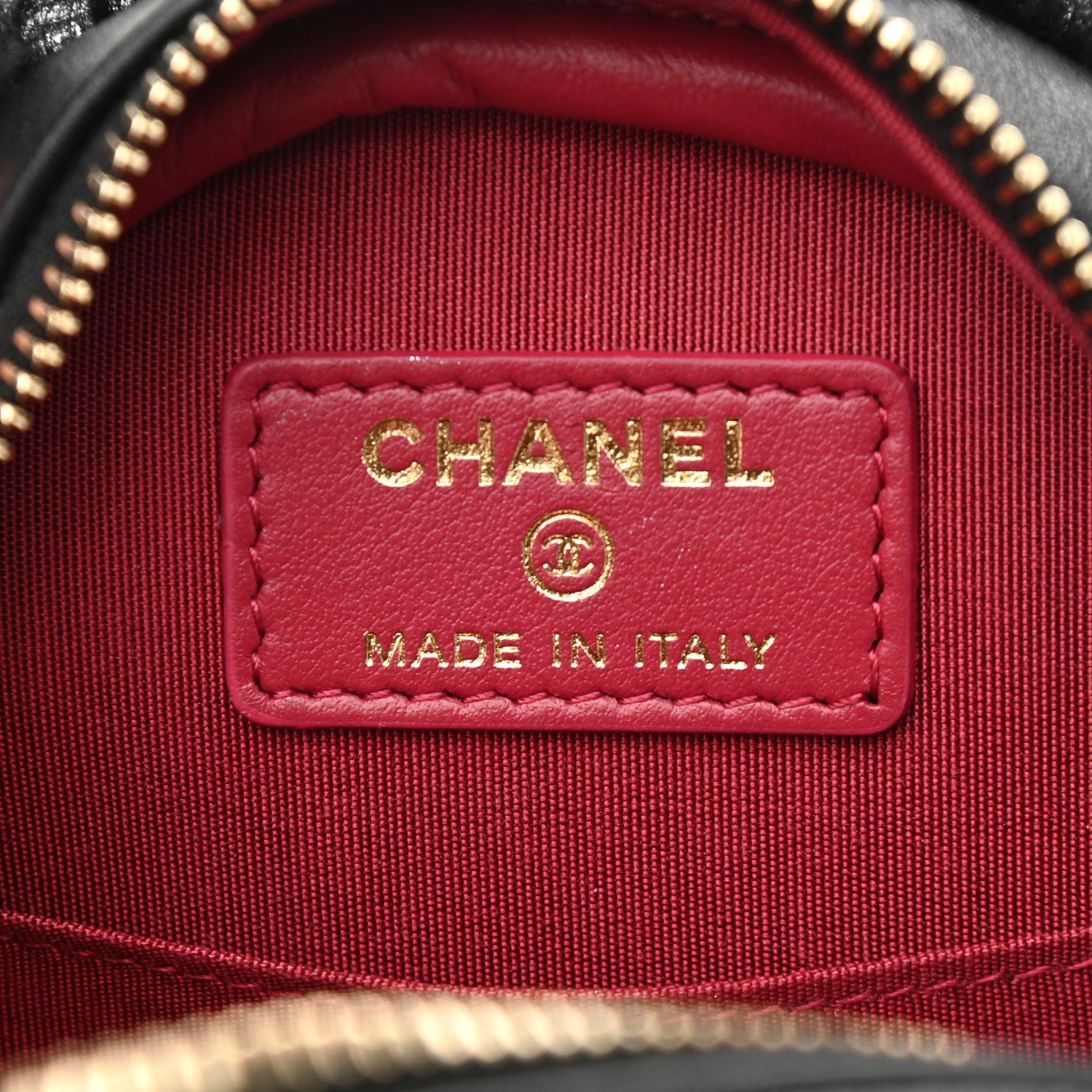 Chanel Shearling Sheepskin Chanel 19 Round Clutch With Chain Black 6 of 11