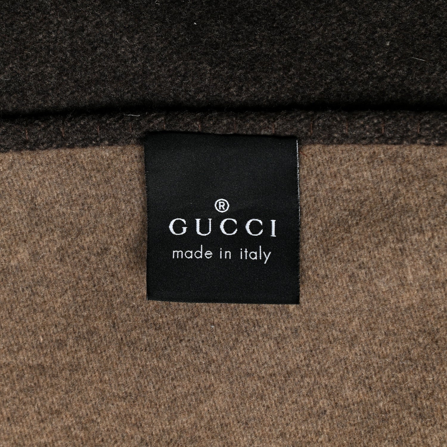 Gucci Wool Cashmere GG Monogram Blanket Dark Brown 3 of 3