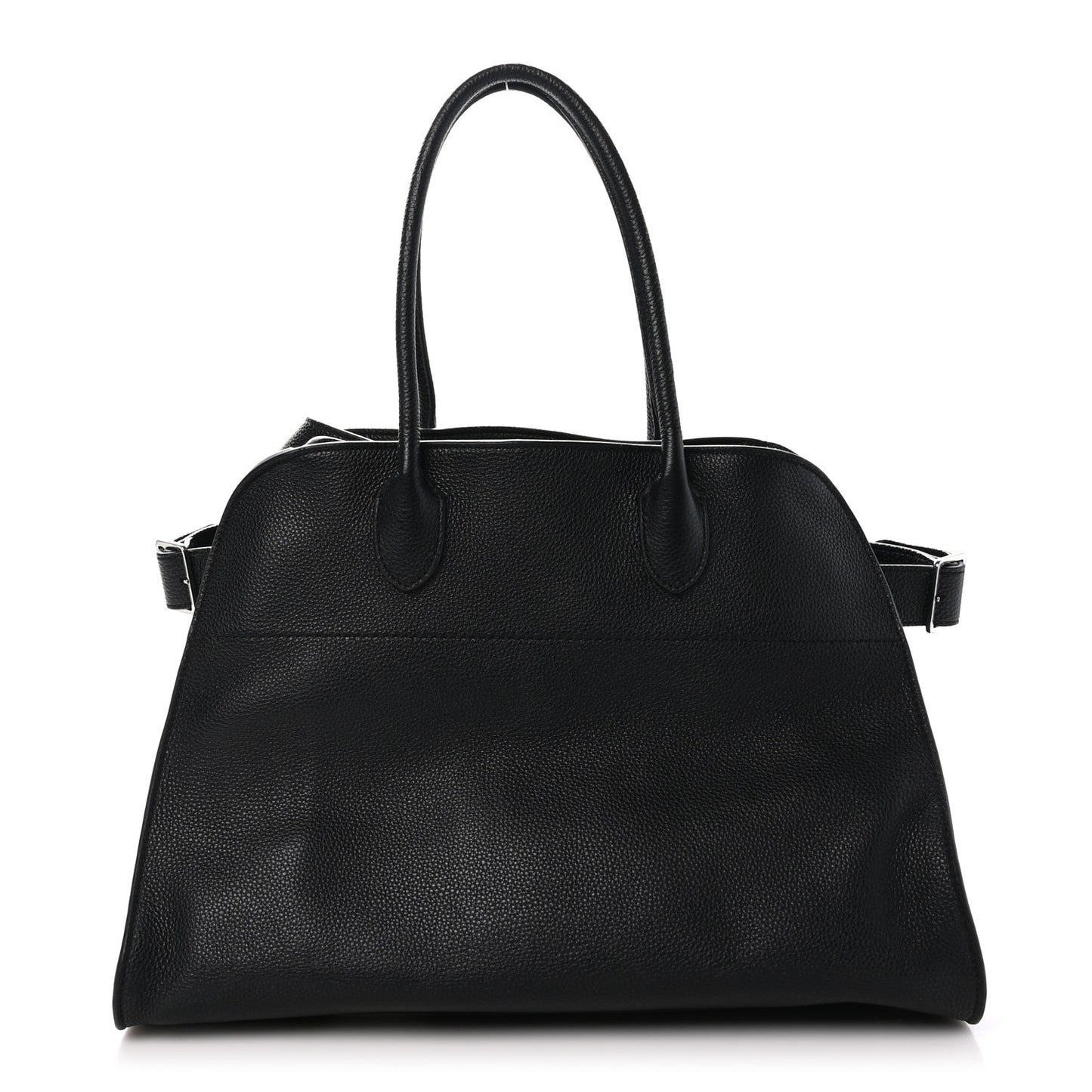Matte Grained Calfskin Soft Margaux 15 Black