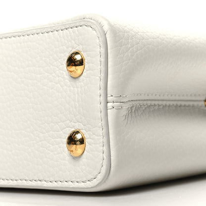 Louis Vuitton Taurillon Flower Chain Capucines Mini Snow 10 of 11