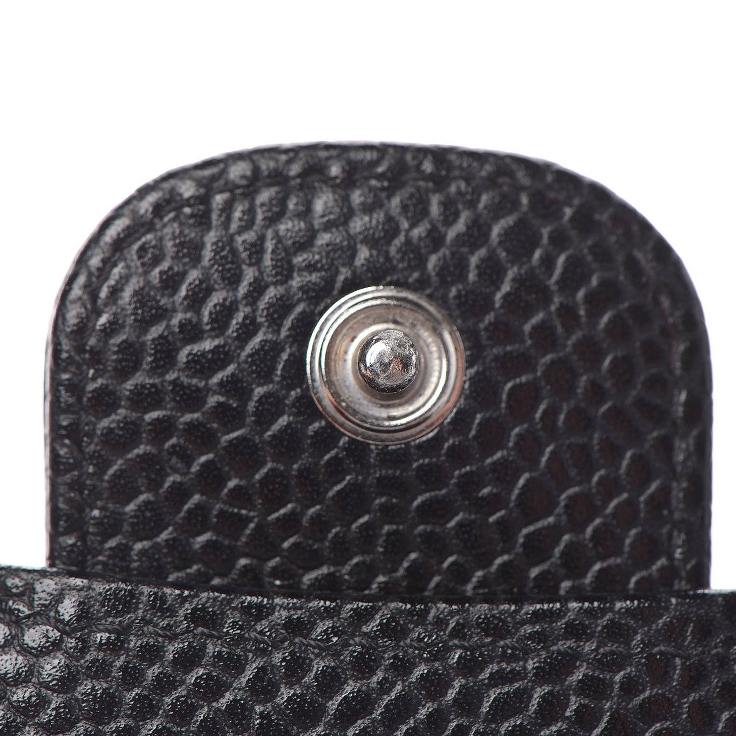 Caviar Quilted Large Gusset Flap Wallet Black