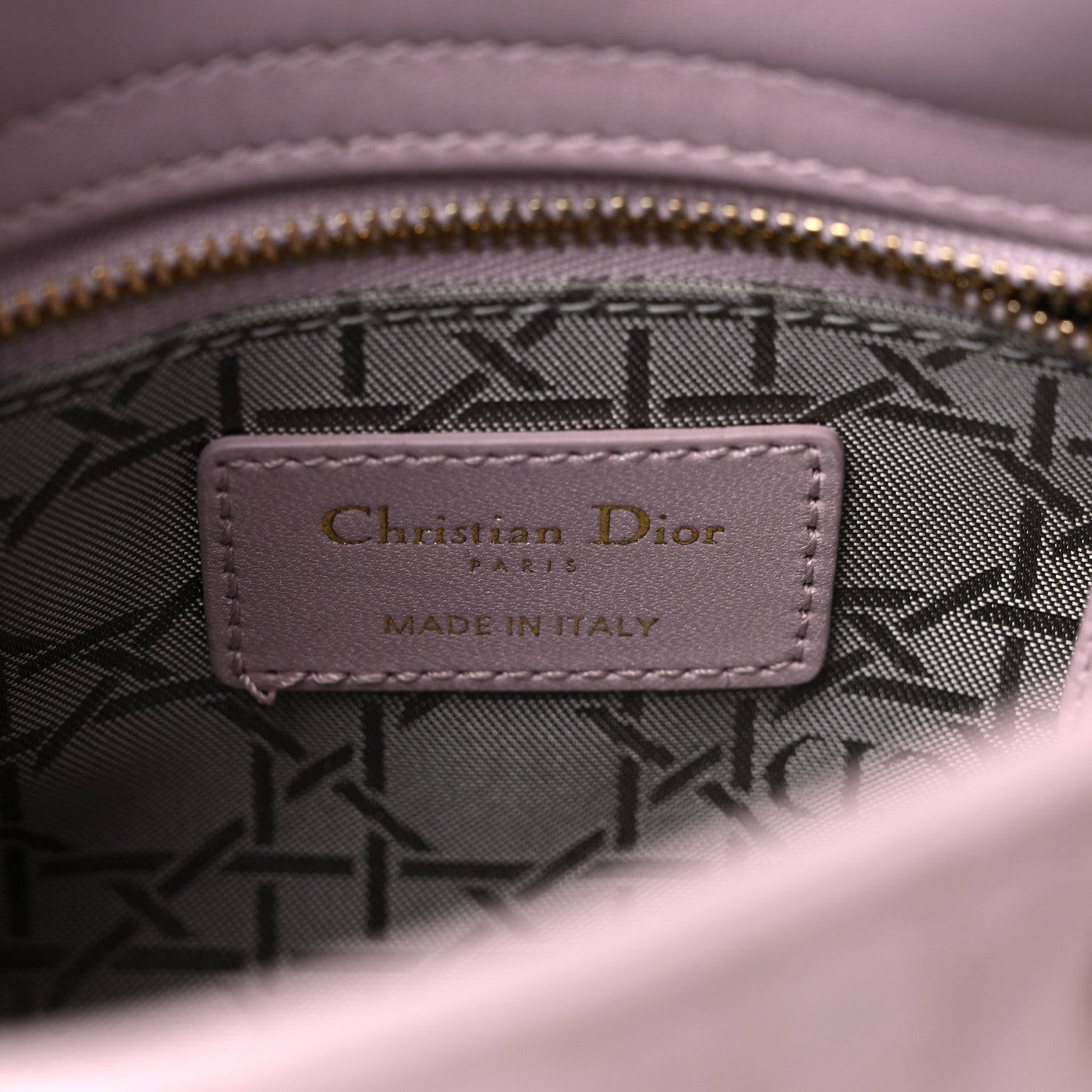 Christian Dior Metallic Calfskin Cannage Mini Lady Dior Pink 5 of 15