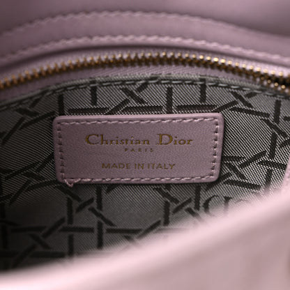 Christian Dior Metallic Calfskin Cannage Mini Lady Dior Pink 5 of 15
