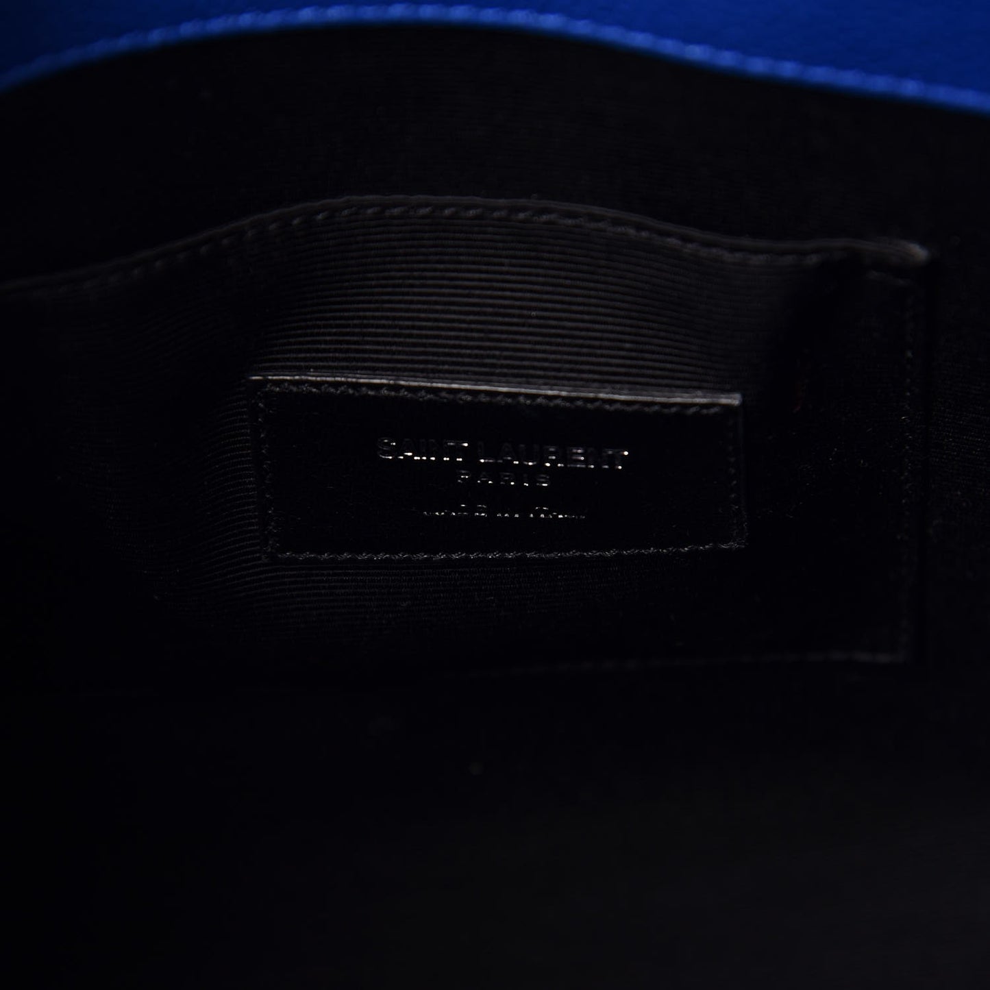 Grained Calfskin Baby Sac De Jour Flash Blue