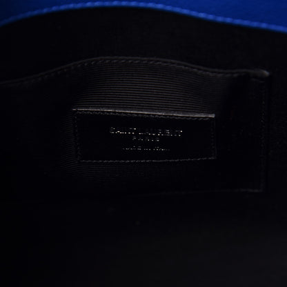 Saint Laurent Grained Calfskin Baby Sac De Jour Flash Blue 6 of 6