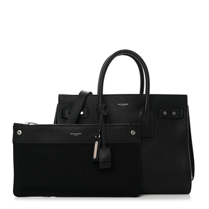 Saint Laurent Grained Calfskin Small Supple Sac De Jour Black 1 of 16
