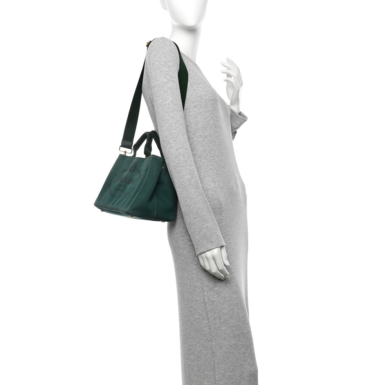 Prada Canapa Small Logo Tote Oleandro 2 of 11