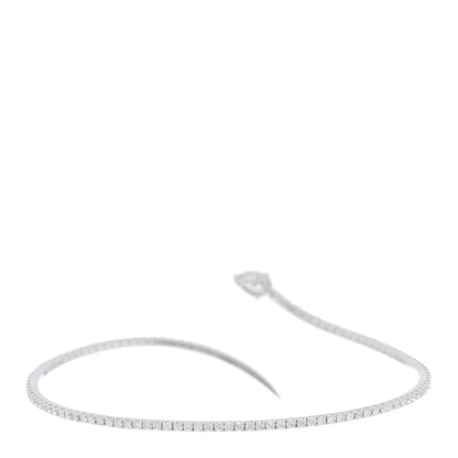 Messika 18K White Gold Diamond Snake Bangle Bracelet 2 of 3