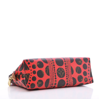 Louis Vuitton Monogram Kusama Pumpkin Dots Cosmetic Pouch Red 4 of 6