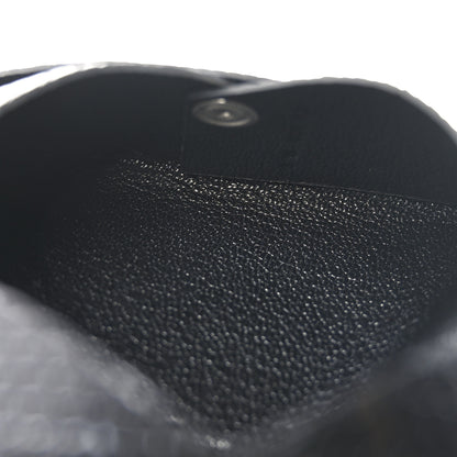 Hermes Lizard Calvi Card Case Black 5 of 7