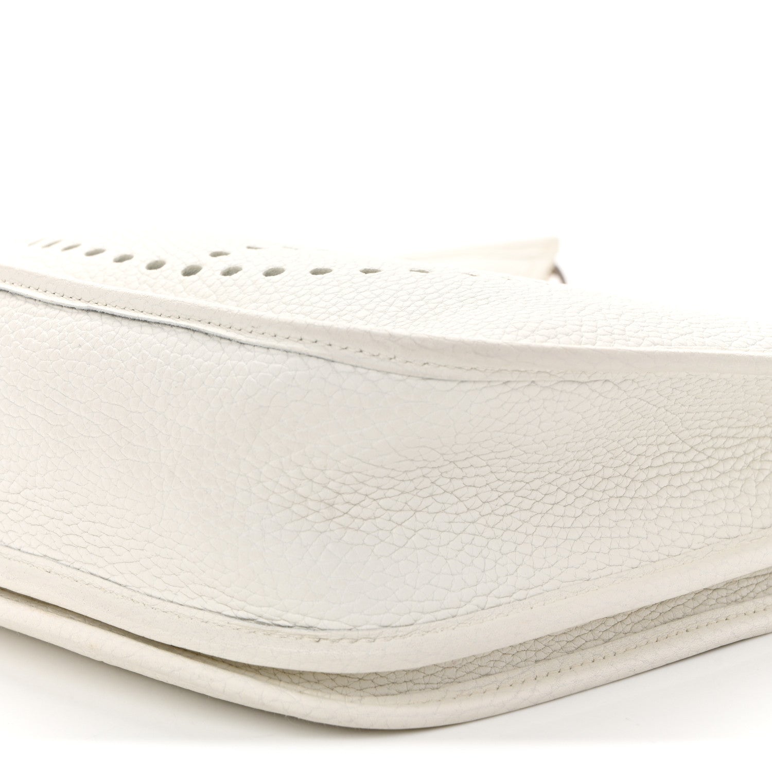 Hermes Taurillon Clemence Evelyne II PM White 10 of 13