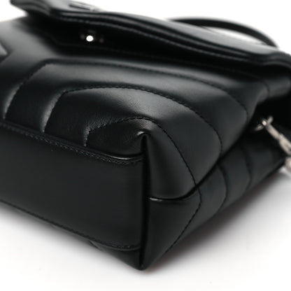 Saint Laurent Calfskin Y Quilted Monogram Toy Loulou Crossbody Bag Black 10 of 11
