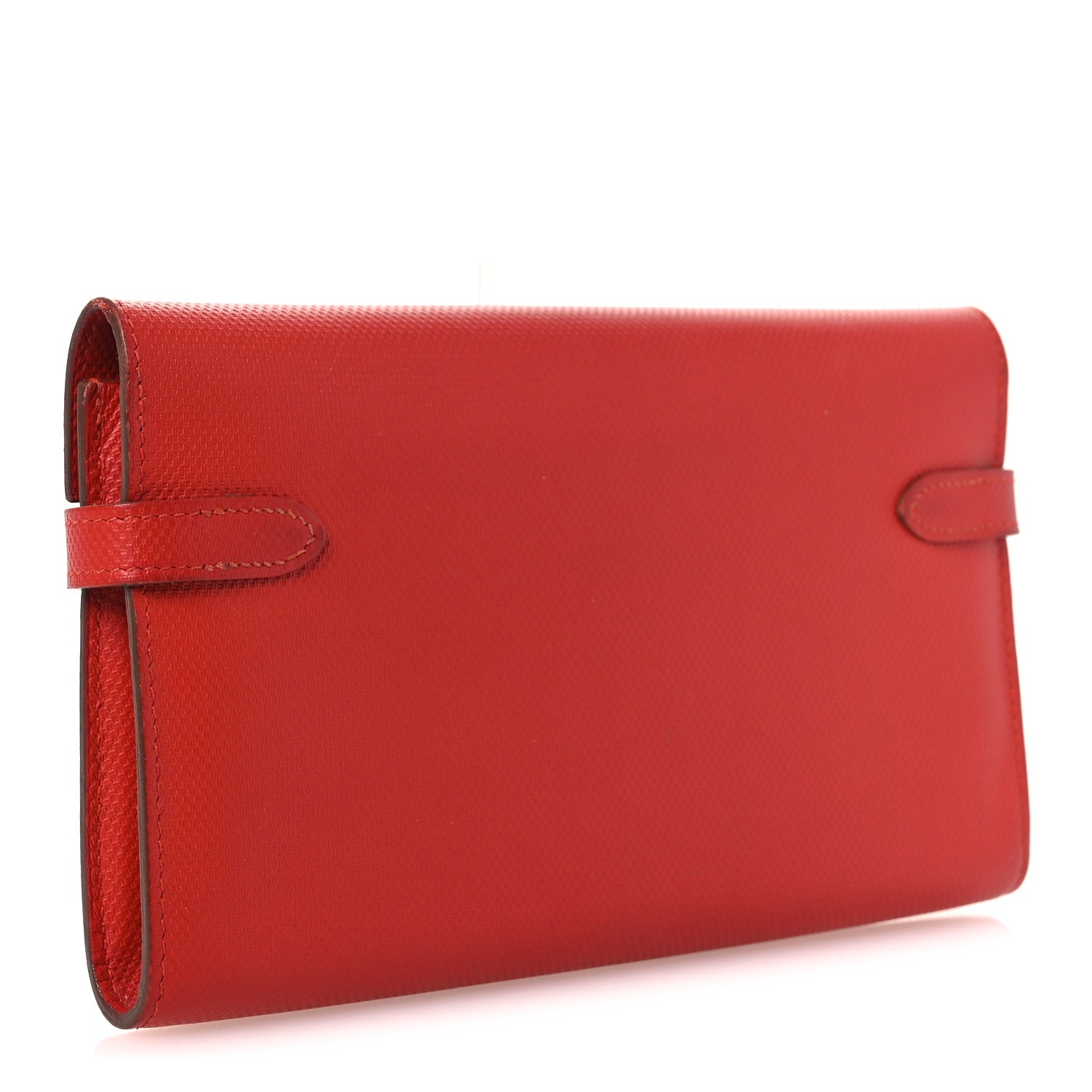 Hermes Grain d'H Kelly Longue Wallet Sanguine 3 of 11