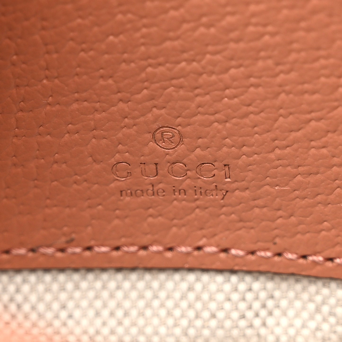 GG Supreme Monogram Textured Calfskin Web Mini Ophidia Half Moon Hobo Rose Pink