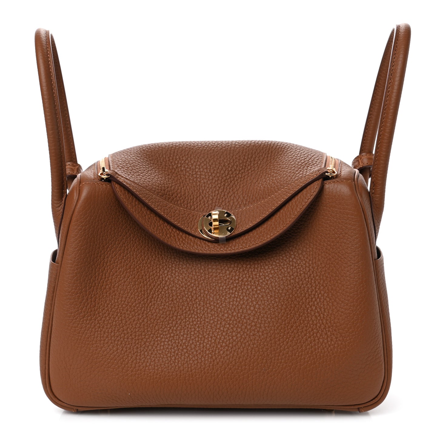 Taurillon Clemence Matte Niloticus Crocodile Touch Lindy 26 Gold