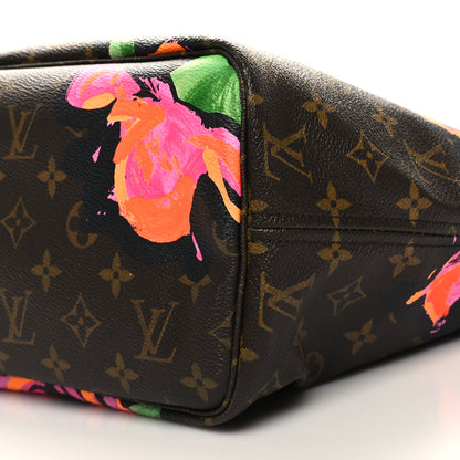 Louis Vuitton Monogram Roses Neverfull MM 9 of 9