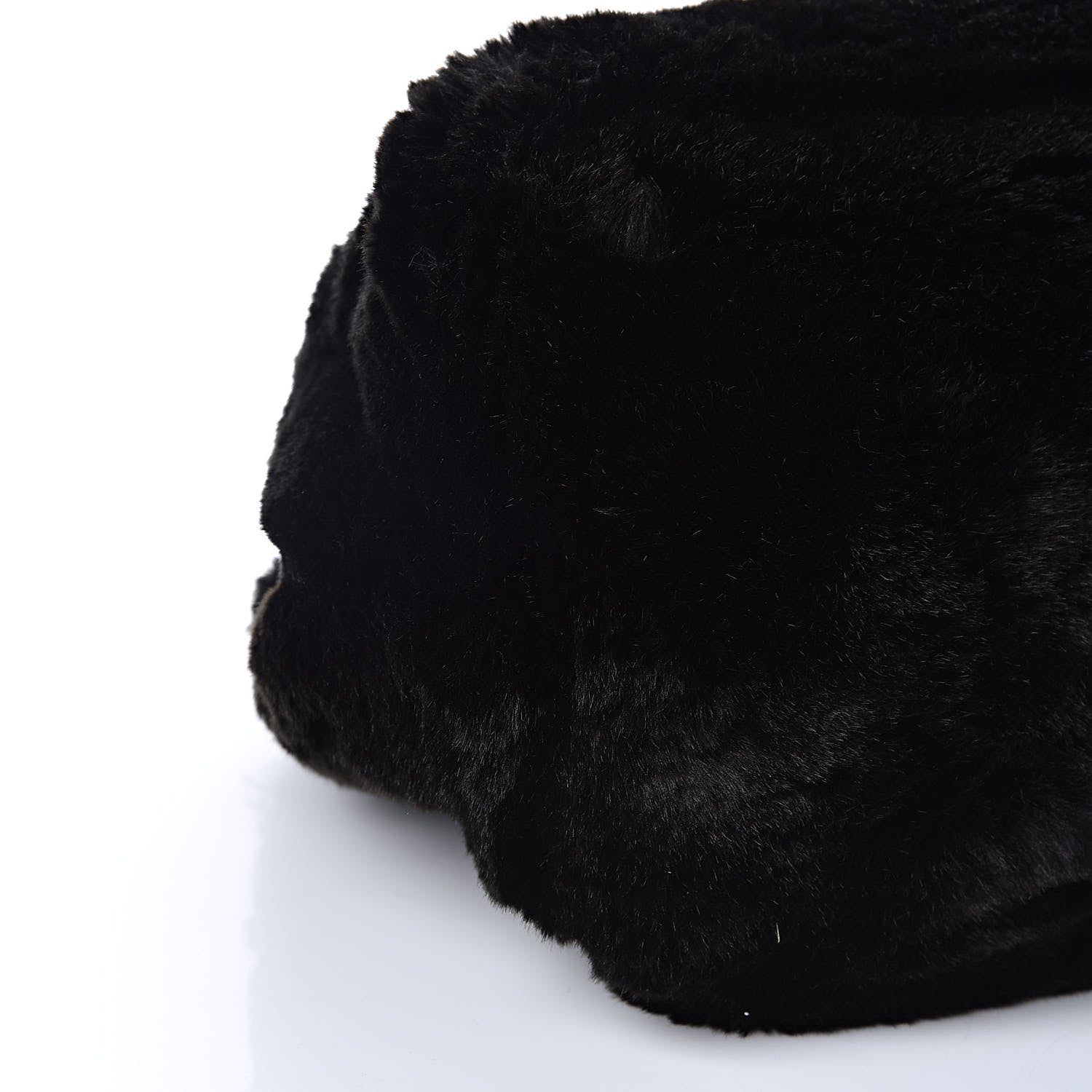 Prada Eco Lapin Faux Fur Handbag Black 5 of 9