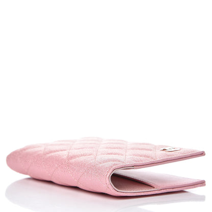 Chanel Iridescent Caviar Quilted Passport Holder Pink 4 of 8