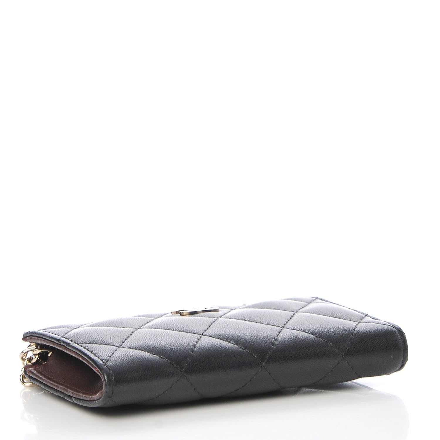 Chanel Lambskin Quilted Key Holder Case Black 4 of 8