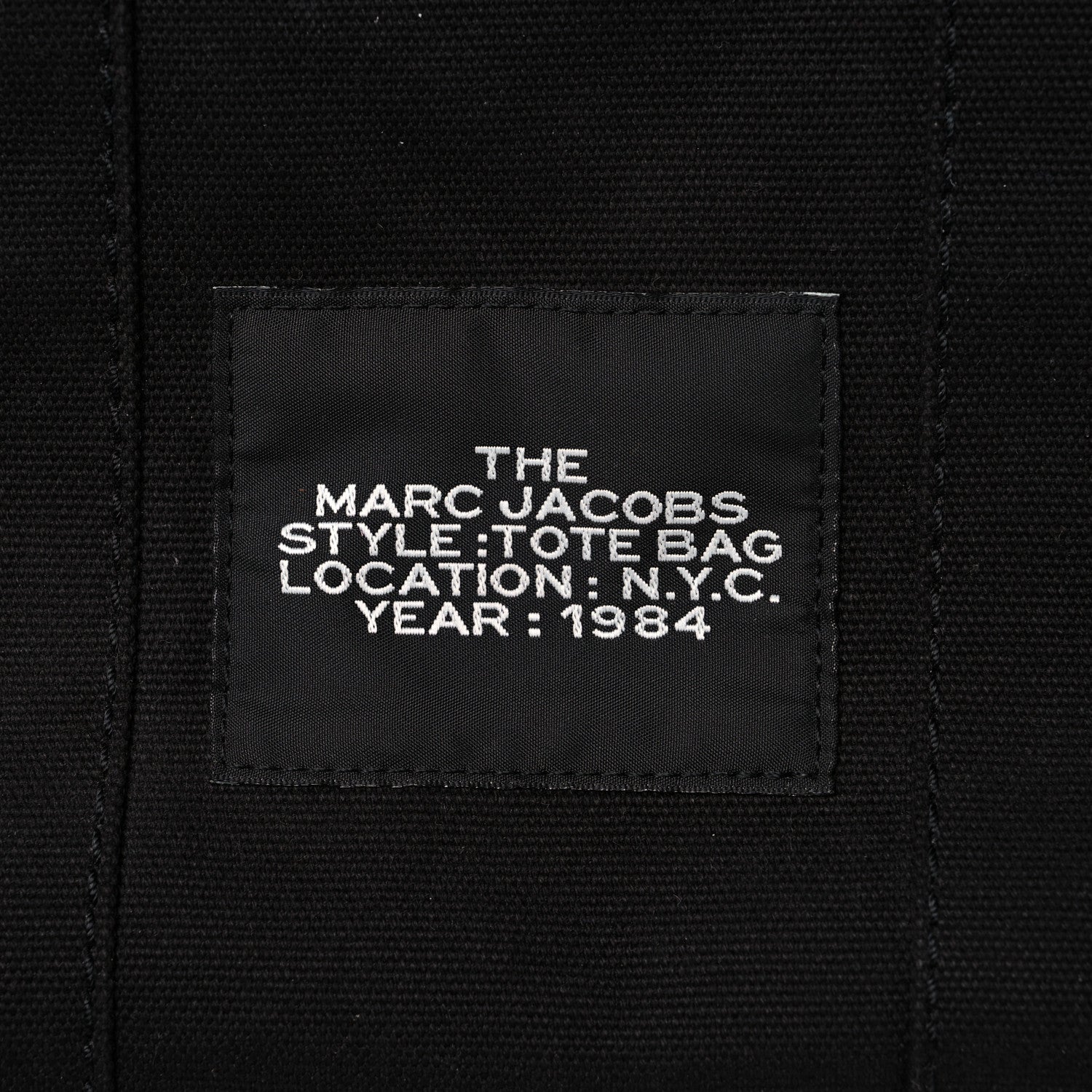 Marc Jacobs Cotton Canvas Mini The Traveler Tote Bag Black 11 of 13