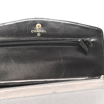 Chanel Caviar Timeless CC Wallet On Chain WOC Black 11 of 11