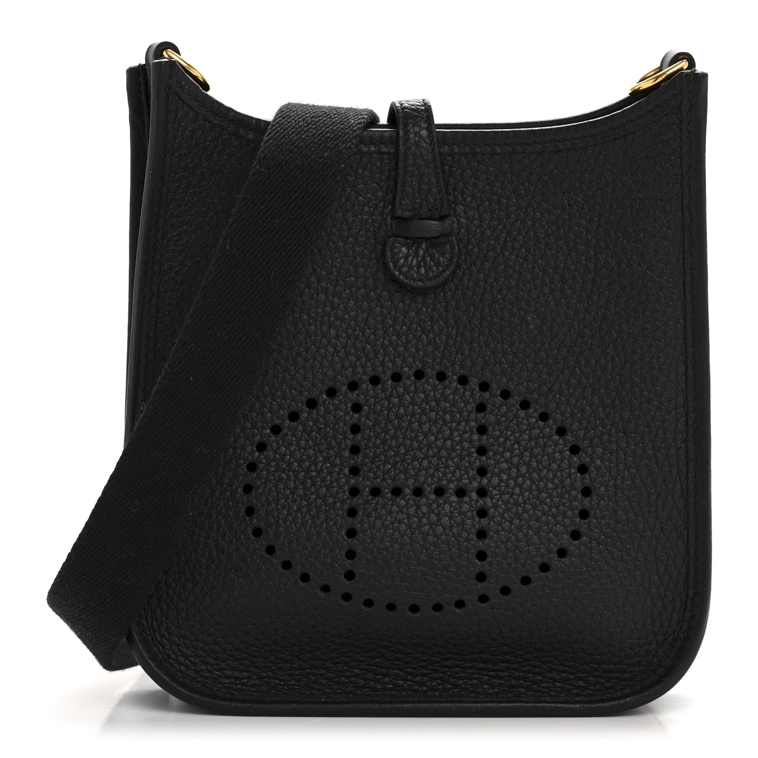 Hermes Taurillon Clemence Evelyne TPM Black 1 of 11