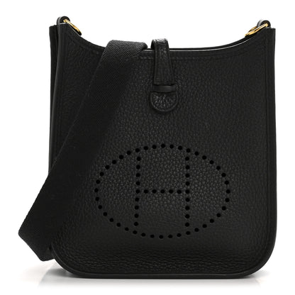 Hermes Taurillon Clemence Evelyne TPM Black 1 of 11