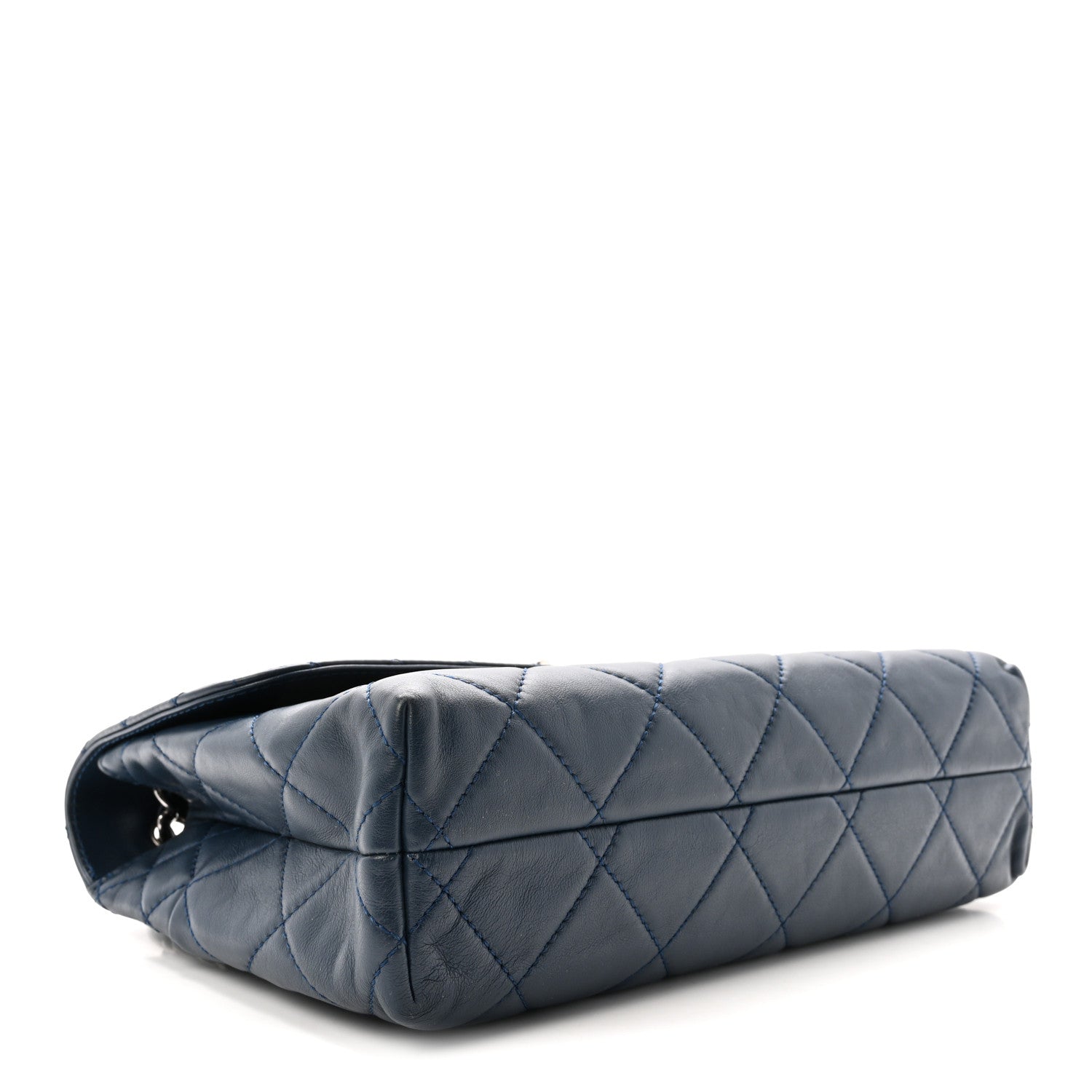 Chanel Calfskin Quilted In the Business Flap Dark Navy Blue 4 of 10