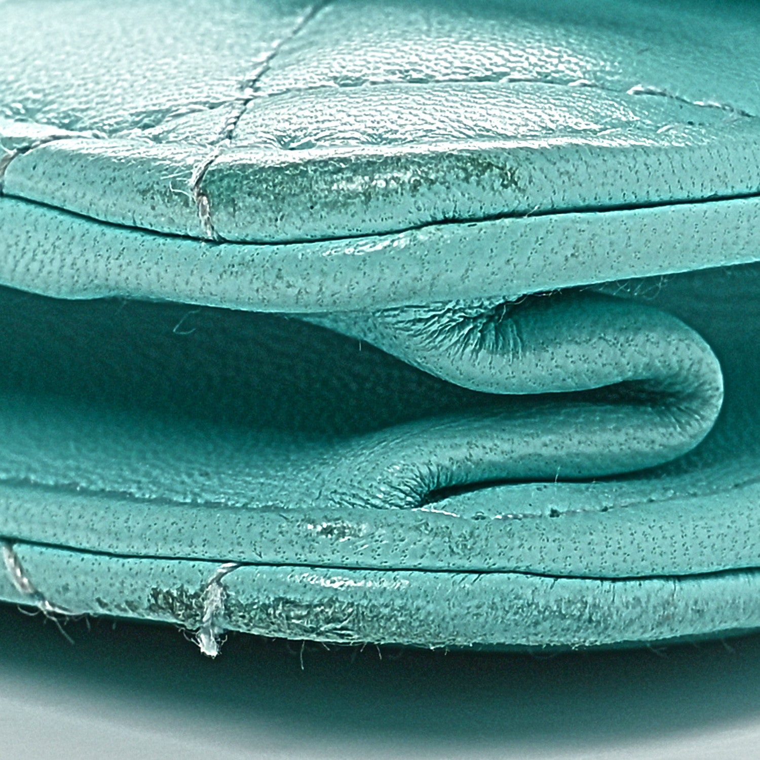 Chanel Lambskin Quilted Trendy CC Wallet On Chain WOC Turquoise 10 of 10