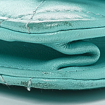 Chanel Lambskin Quilted Trendy CC Wallet On Chain WOC Turquoise 10 of 10
