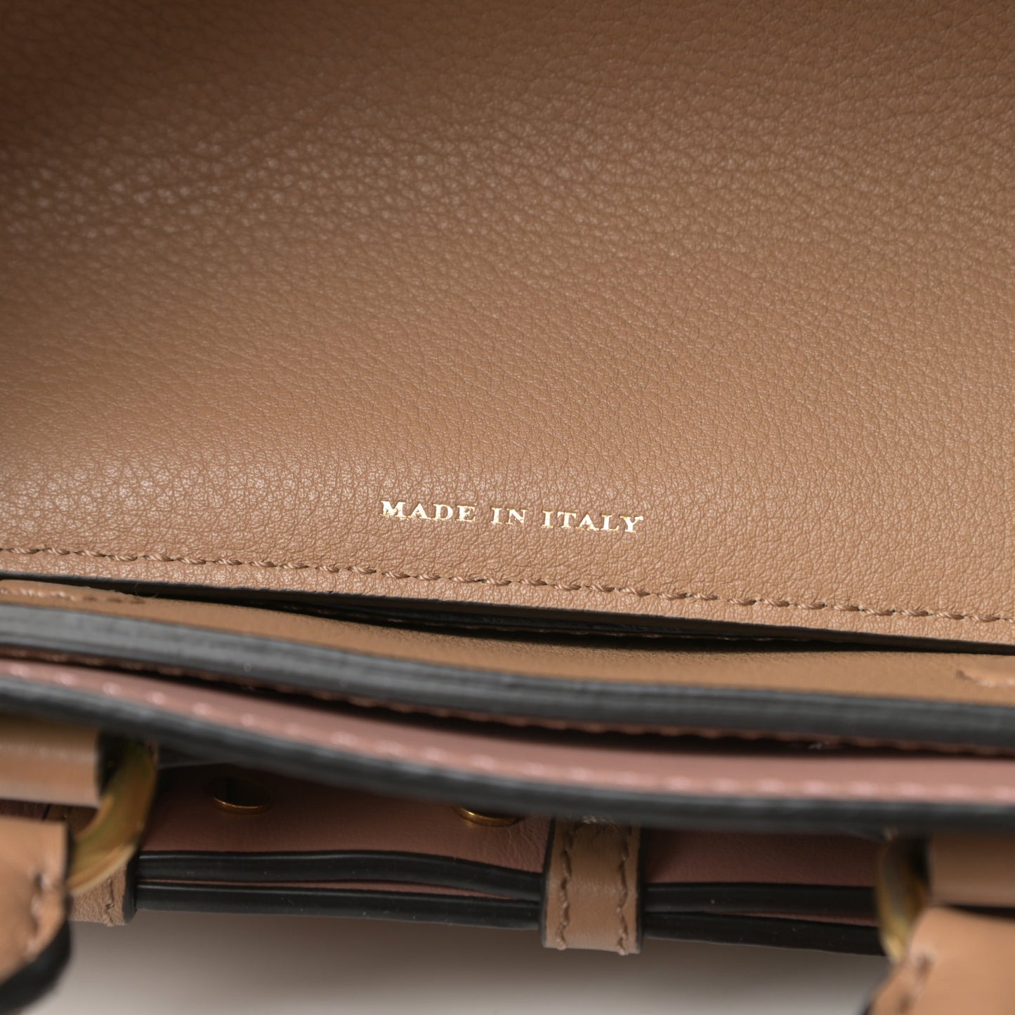 Grained Calfskin EKD Baby Belt Bag Light Camel