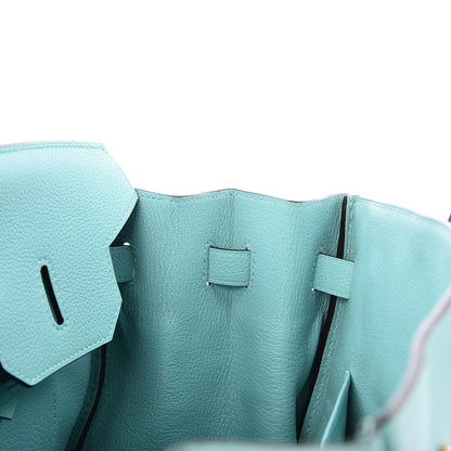 Hermes Togo Birkin 35 Bleu Atoll 25 of 37