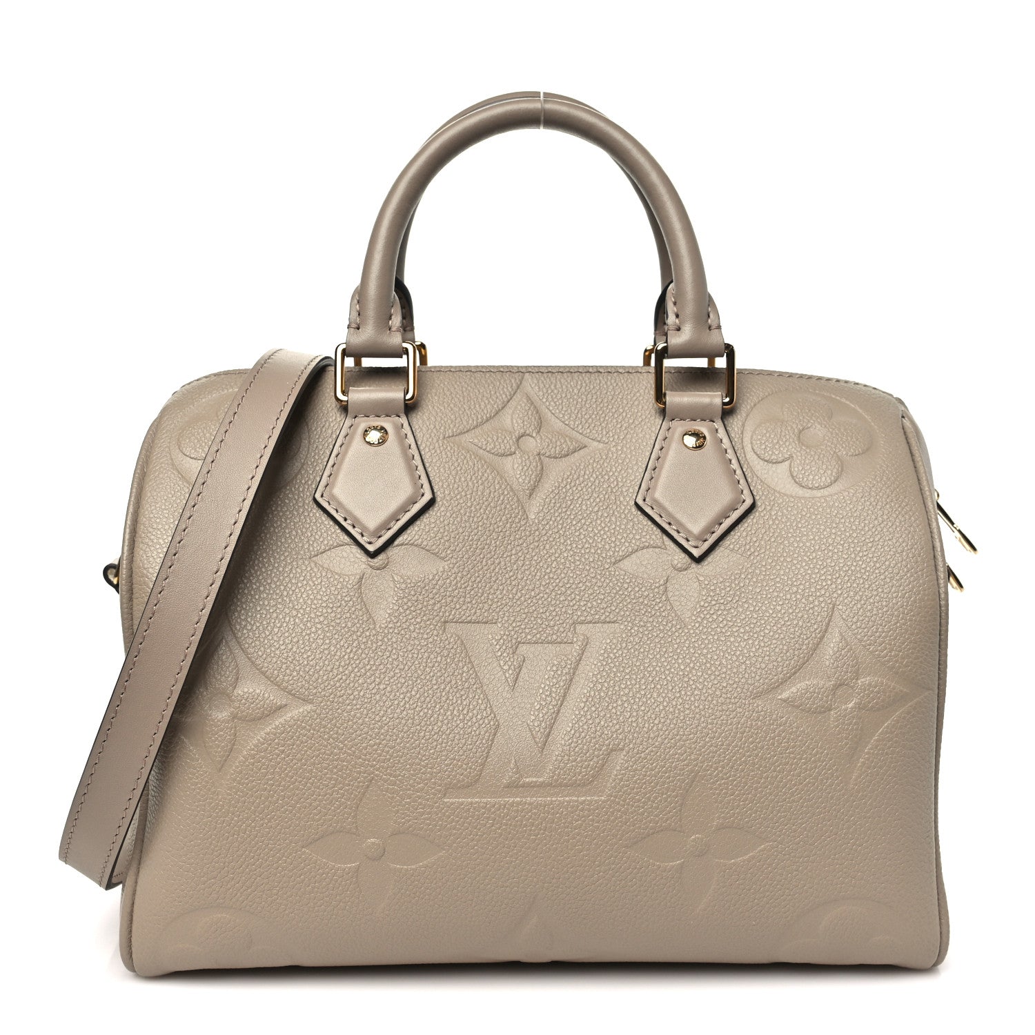 Louis Vuitton Empreinte Monogram Giant Speedy Bandouliere 25 Tourterelle 1 of 9