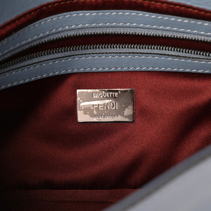 Fendi Calfskin Waves Baguette Blue 6 of 9