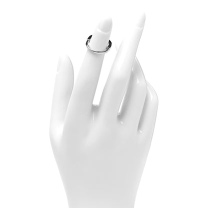 Tiffany 18K White Gold Lock Ring 44 3 2 of 4