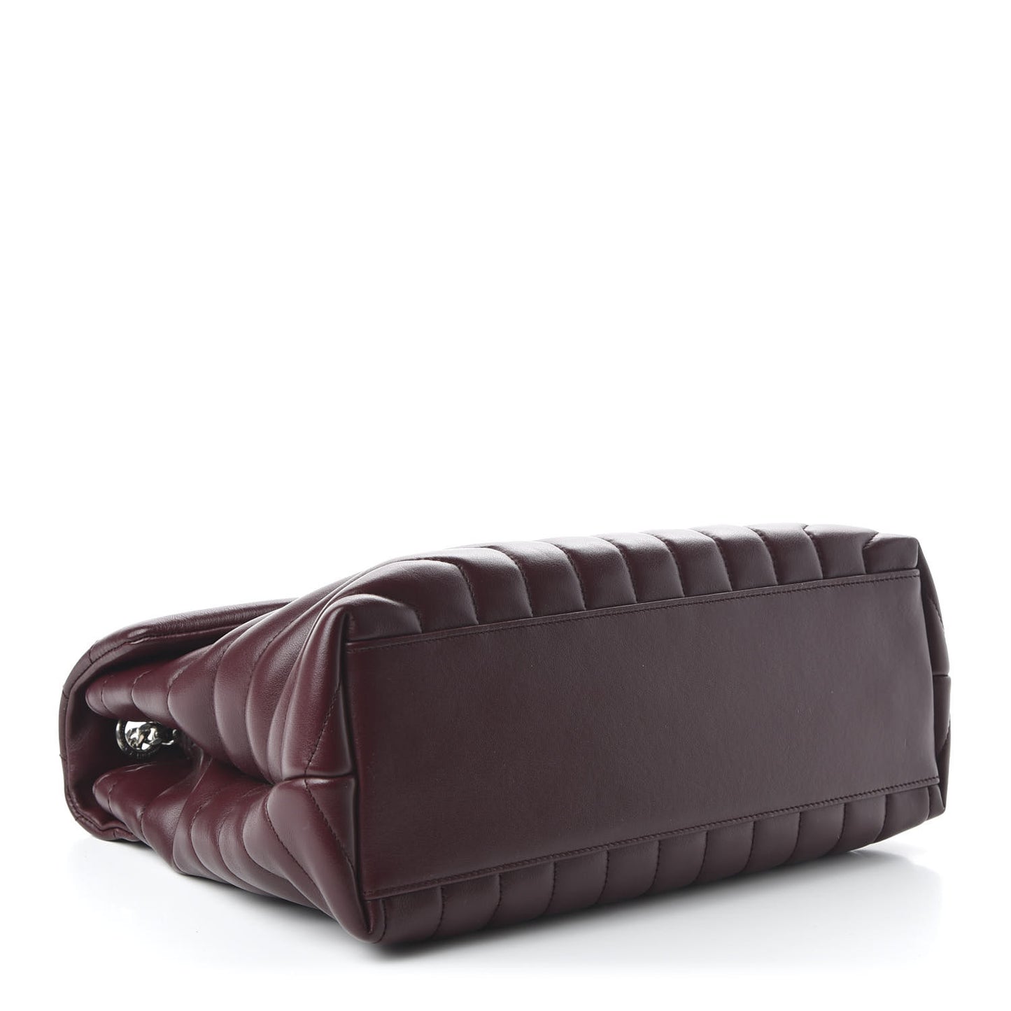 Calfskin Y Quilted Monogram Medium Loulou Chain Satchel Bordeaux