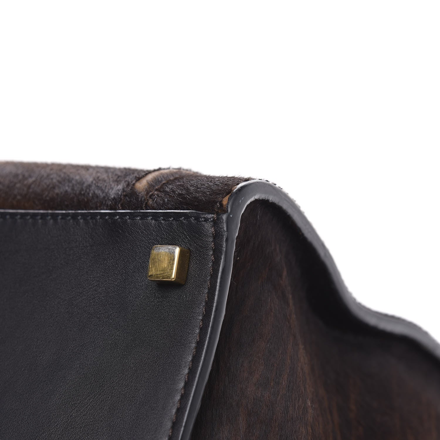 Celine Shaded Pony Hair Calfskin Medium Phantom Luggage Brown 12 of 16