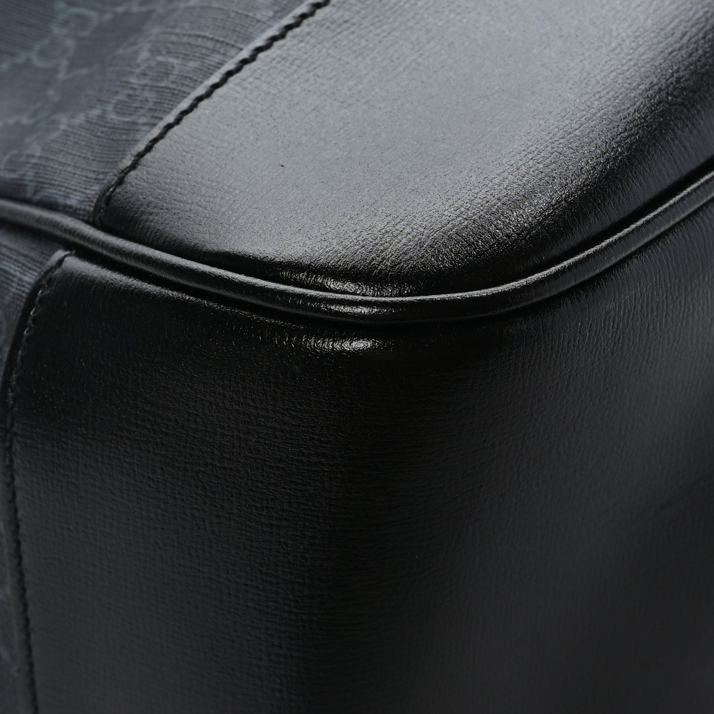 GG Supreme Monogram Azalea Calfskin Medium Retro Interlocking G Backpack Black