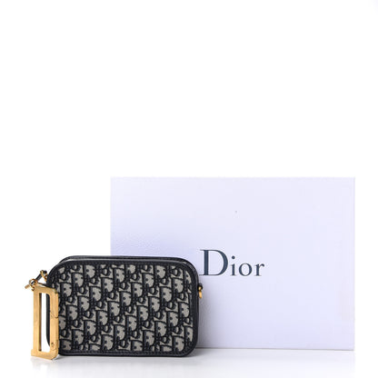 Christian Dior Oblique Diorquake Clutch Blue 7 of 7