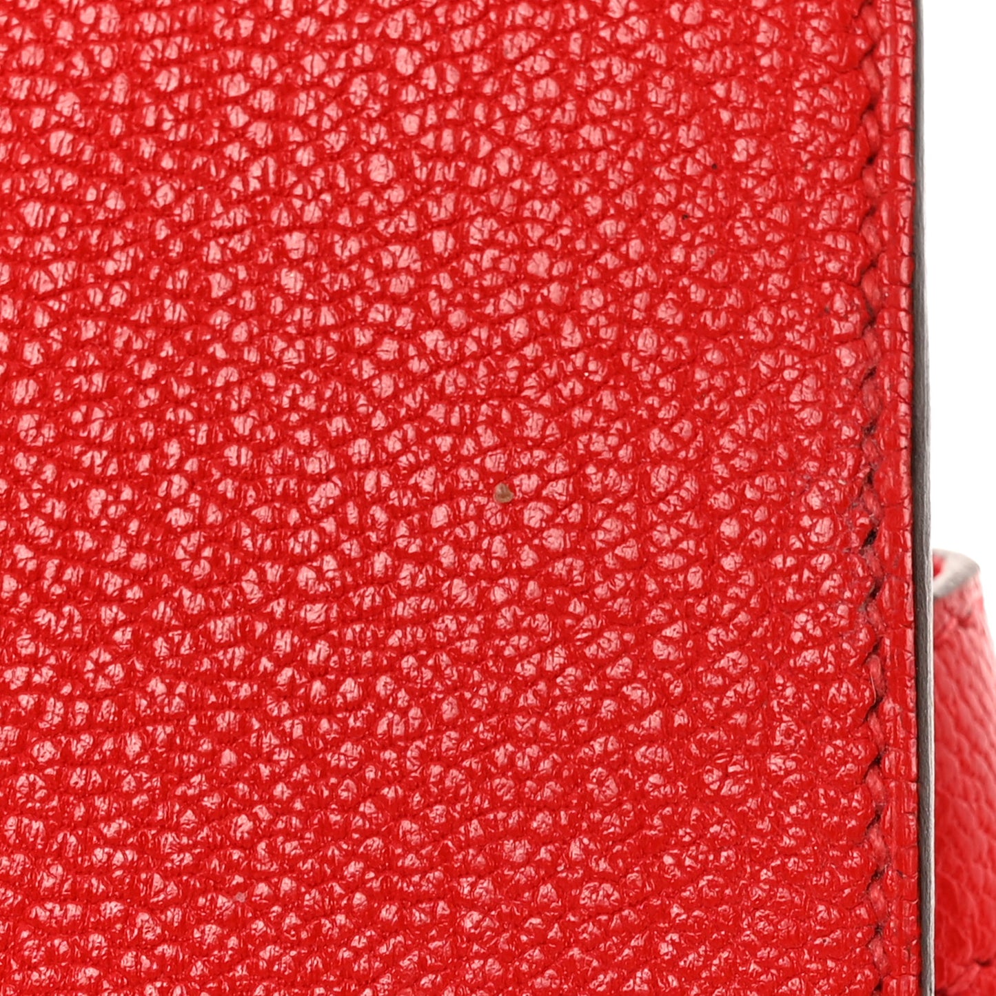 Chevre Mysore Bearn Card Holder Wallet Rouge de Coeur