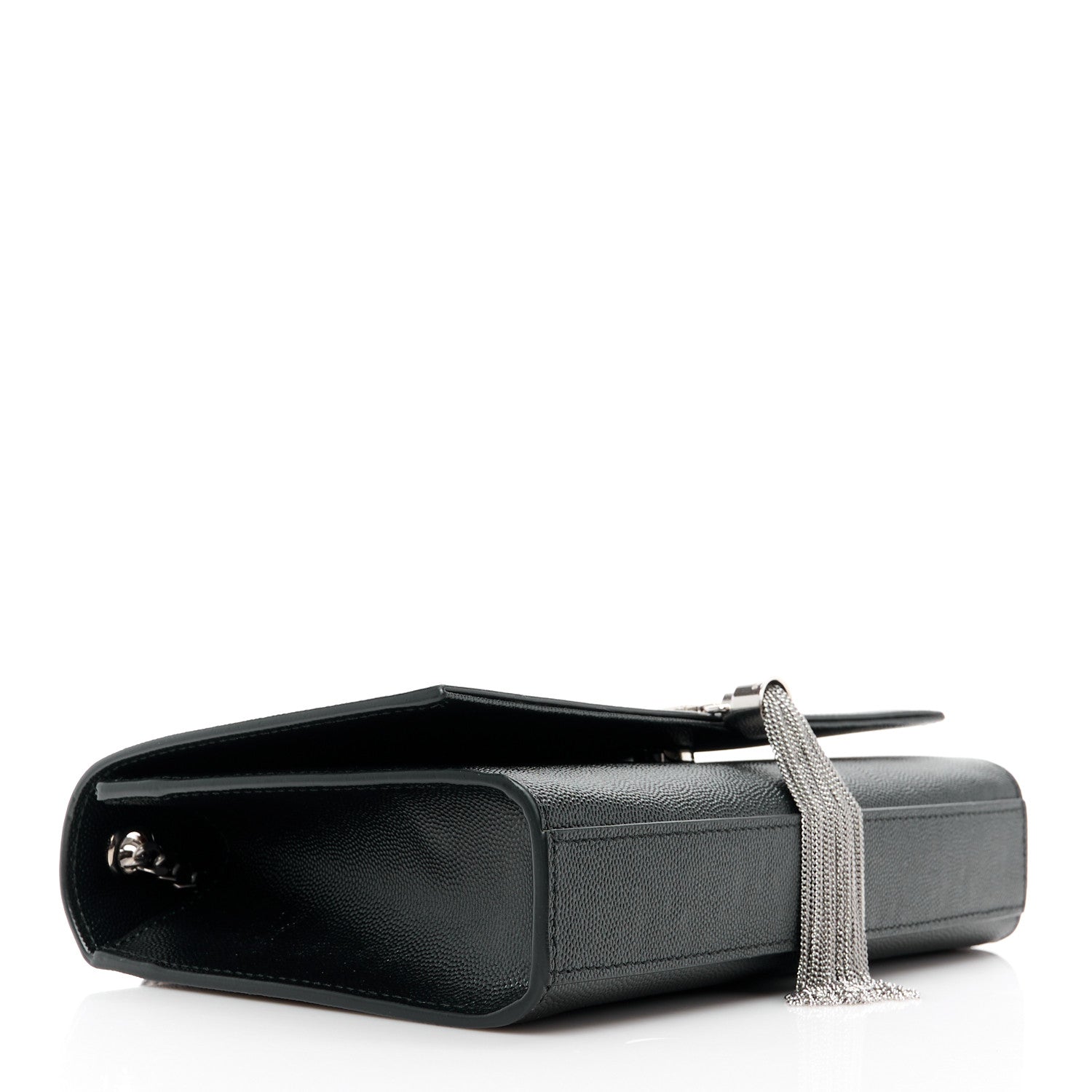 Saint Laurent SAINT LAURENT Grain De Poudre Medium Classic Monogram Kate Tassel Satchel Black 4 of 11