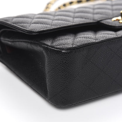 Chanel Caviar Quilted Medium Double Flap Black 9 of 12