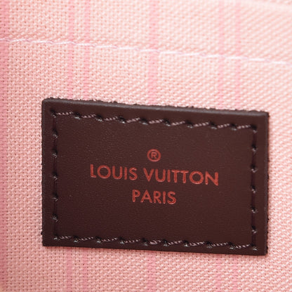 Louis Vuitton Damier Ebene Neverfull MM GM Pochette Rose Ballerine 6 of 8