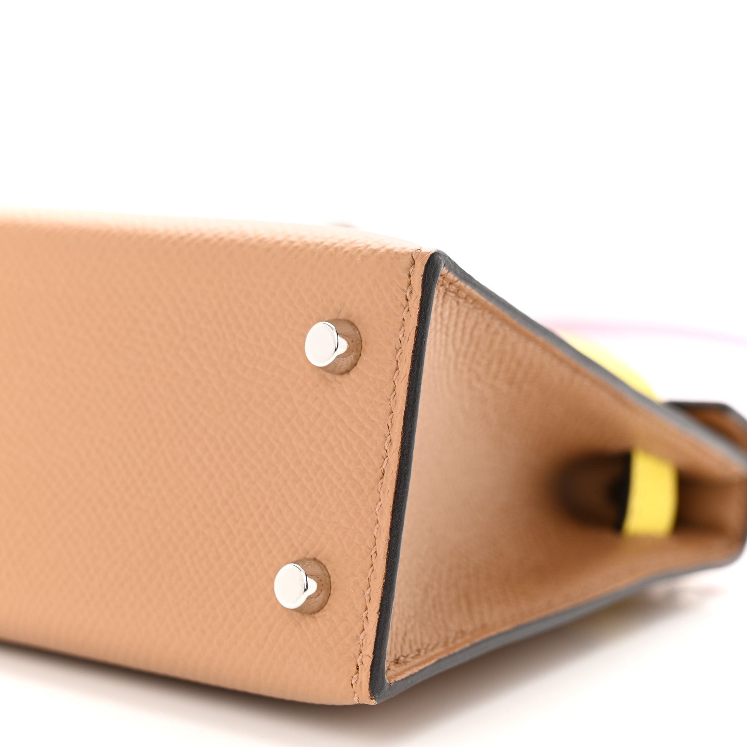 Hermes Epsom Mini Kelly Sellier 20 Chai Mauve Sylvestre Lime 10 of 12
