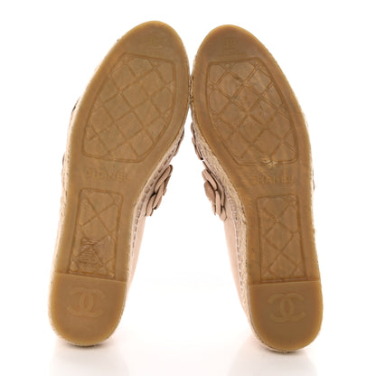 Chanel Suede Camellia CC Espadrilles 39 Pink 5 of 13