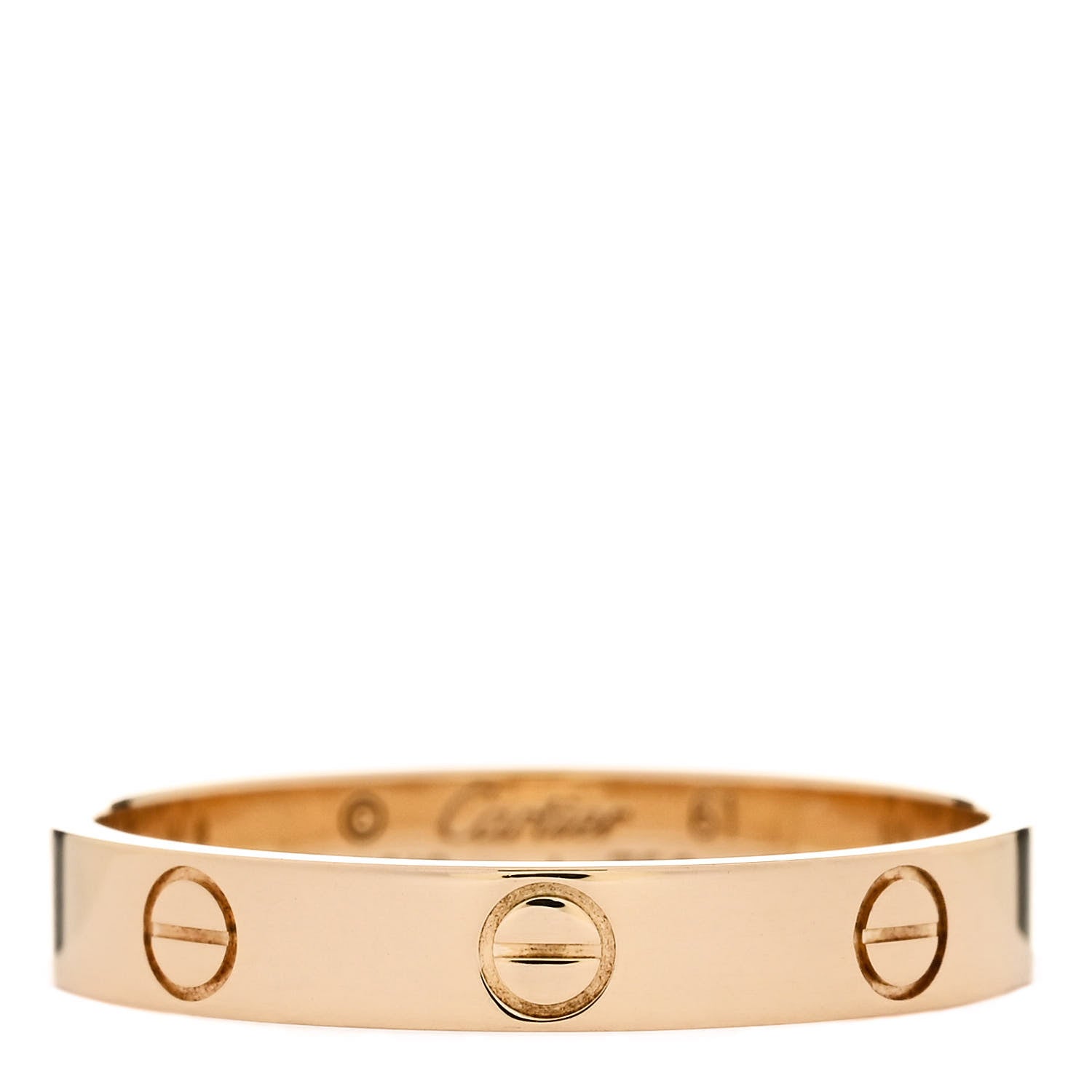 Cartier 18K Yellow Gold 3.5mm LOVE Wedding Band Ring 61 9.5 1 of 5